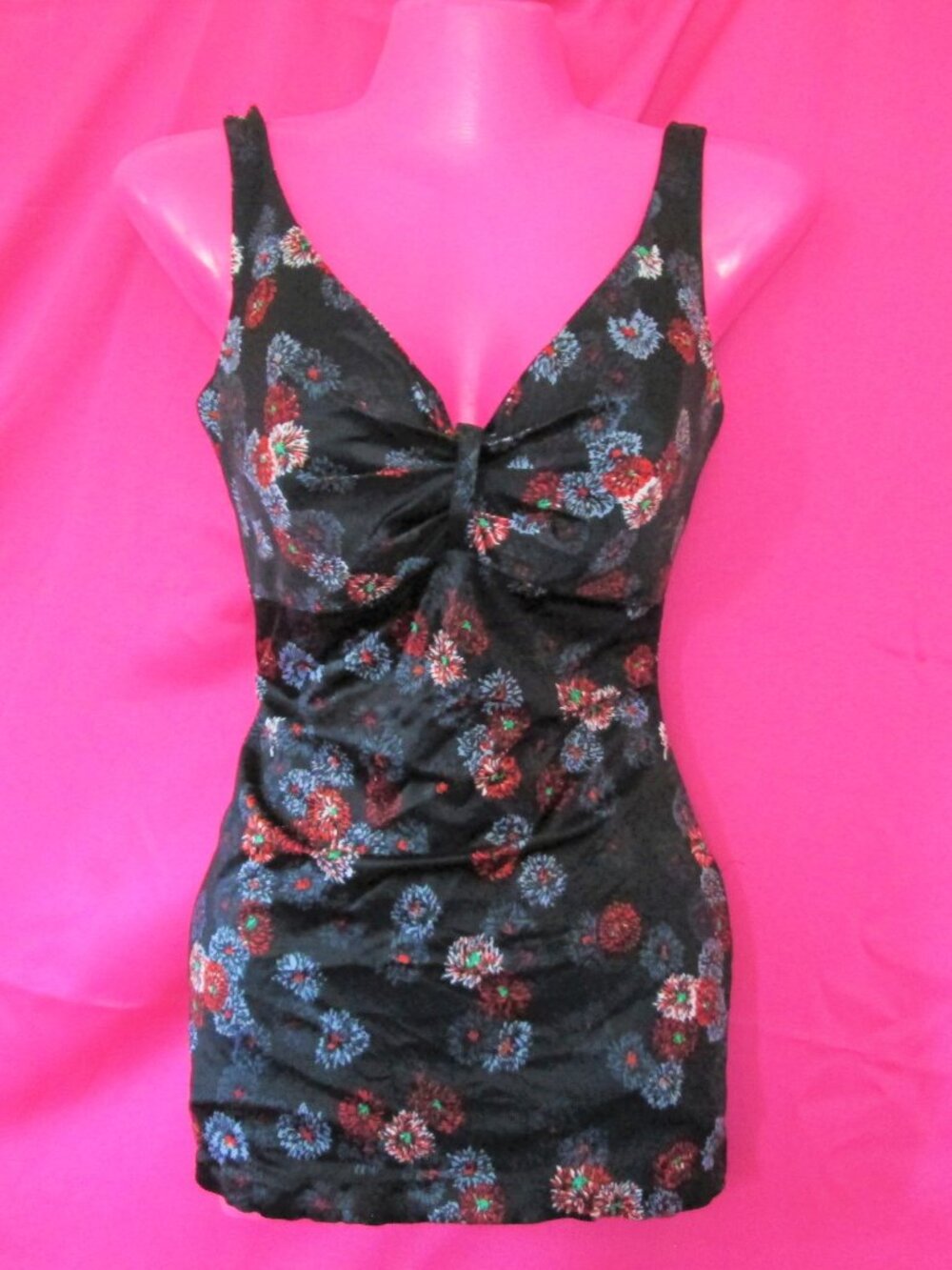 vintage black backless swimsuit size small 6 bullet bra one piece swim